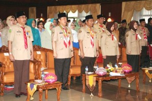 Septina Resmi Jabat Ketua Kwarda O4 Gerakan Pramuka Riau 