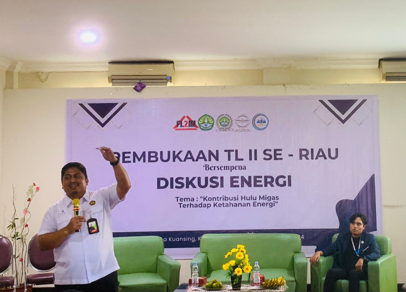 Perwakilan SKK Migas Sumbagut Diskusi Energi Kontribusi Hulu Migas di Depan Mahasiswa Universitas Riau